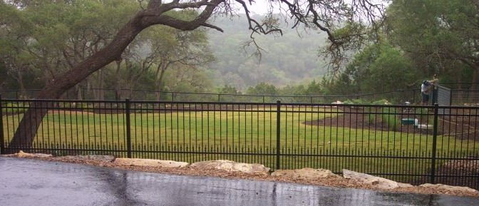 Ornamental Iron with Puppy Pickets