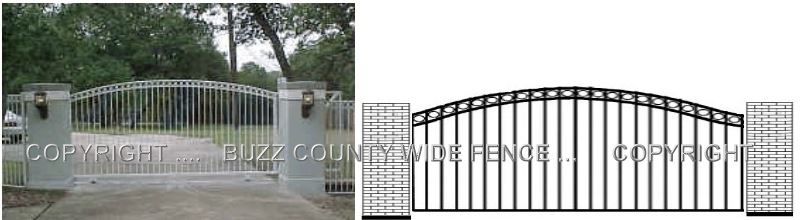 Custom driveway gates