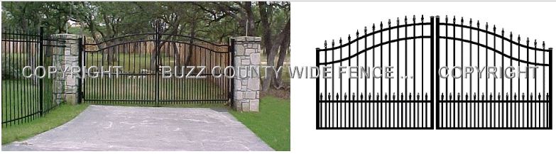 Automatic driveway gates